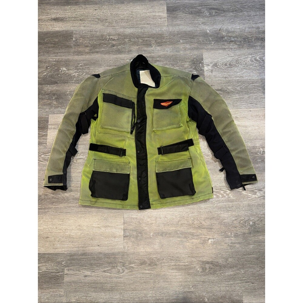 Cycleport Armored Motorcycle Jacket Size XL Made with Kevlar Green
